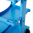 Rubbermaid Blue, Janitor Cart, Overall Length 46 in, Overall Width 21 3/4 in, Overall Height 38 3/8 in - FG617388BLUE