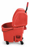 Rubbermaid Red Polypropylene Mop Bucket and Wringer, 8-3/4 gal. - FG757888RED