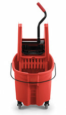 Rubbermaid Red Polypropylene Mop Bucket and Wringer, 8-3/4 gal. - FG757888RED