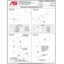 ASI 3801-36 (36 x 1.5) 1 1/2"O.D. Snap Flange, Straight Grab Bar, 36"