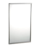 Bobrick B-2908 2436 Tempered Glass Welded-Frame Mirror 24x36