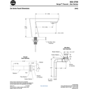 Bradley - S53-3700-RT5-BR - Touchless Counter Mounted Sensor Faucet, .5 GPM, Brushed Brass, Zen Series