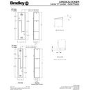 Bradley Deep Blue Wardrobe Z Locker, (1) Wide, (2) Tier Openings: 2, 18 in W X 18 in D X 72 in H - LK181872ZHV-203