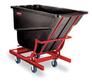 Rubbermaid Self-Dumping Hopper Truck, 1 cu. yd. Volume Capacity, 1000 lb. Load Capacity - FG105943BLA