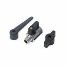 Top Brand Mini Ball Valve, Brass, Inline, 1-Piece, Pipe Size 1/2 in, Connection Type FNPT x MNPT - 1PZB5