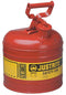 Justrite Can, Safety, 1 Type, 2 G - 7120100