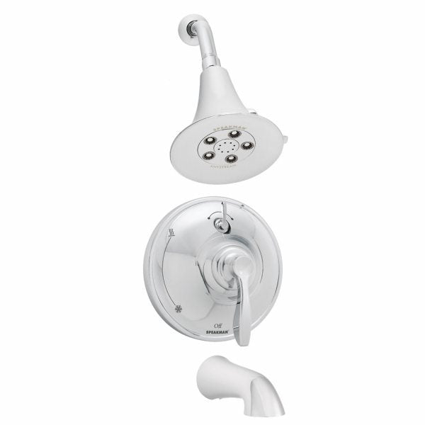 Speakman SM-10430-P Chelsea Collection Shower System with Diverter Valve and Tub Spout