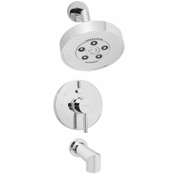 Speakman SM-1430-P Neo Collection Shower System with Diverter Valve and Tub Spout