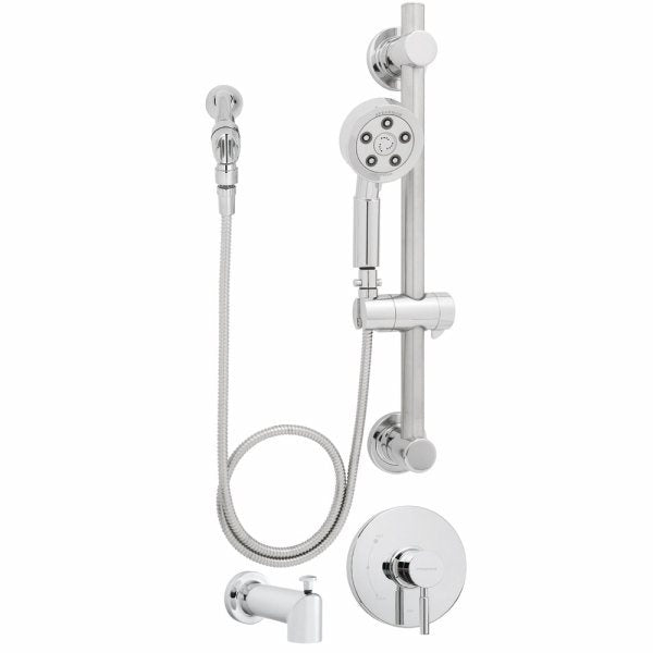 Speakman SM-1090-ADA-P Neo Collection Shower and Diverter Tub Package with ADA Hand Shower and Grab Bar