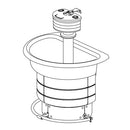 Bradley Stainless Steel WF2703F-B-MMV-LSD Washfountain, 36" Semi-Circular