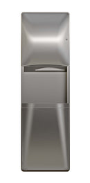 Bradley 2A05 Paper Towel Dispenser Waste Receptacle Combo Unit, Recessed