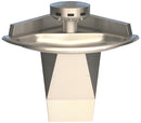 Bradley SN2013 Sentry Washfountain, 54", Corner Mount, IR Activated, A Drain