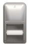 Bradley 5A00 Public Restroom Toilet Tissue Dispenser, Dual Roll