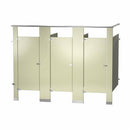 Bradley Toilet Partition, 3 In Corner Compartments, Metal, 108"W x 61 1/4"D, Quick Ship - IC33660