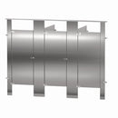 Bradley Toilet Partition, 3 In Corner Compartments, Stainless Steel, 108"W x 61 1/4"D - IC33660