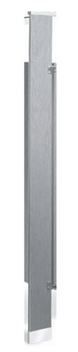 Bradley Toilet Partition Pilaster, Stainless Steel, 24"W x 82"H, Quick Ship - S479-24