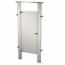 Bradley Toilet Partition, 1 Between Wall Compartment, Stainless Steel, 36"W x 61 1/4"D - BW13660