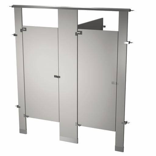 Bradley Toilet Partition, 2 Between Wall Compartments, Metal, 72