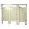 Bradley Bathroom Partition, 3 Between Wall Compartments, Metal, 108"Wx61 1/4"D, Quick Ship - BW33660