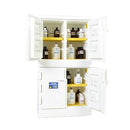 Eagle 44 Gal. Acid & Corrosive Poly Standard Safety Storage Cabinet w/ Non-Metallic, Poly, White, 4 Door, Model: CRA-P44W