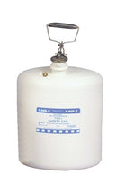 Eagle Type I Safety Cans, 5 Gal. Polyethylene - White, Model 1541