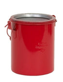 Eagle Bench Cans, 6 Qt. Metal - Red Bench Can without Lid, Model B-606NL