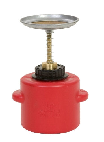 Eagle Plunger Cans, 1 Qt. Polyethylene - Red, Model P-711