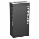 Ex-Cell Kaiser Kaleidoscope Collection XL Rectangular 17-gal recycling receptacle - RC-KD17-RBLX
