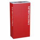Ex-Cell Kaiser Kaleidoscope Collection XL Rectangular 17-gal recycling receptacle - RC-KD17-RRBX