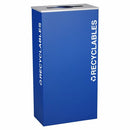 Ex-Cell Kaiser Kaleidoscope Collection XL Rectangular 17-gal recycling receptacle - RC-KD17-RRYX