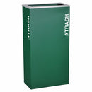 Ex-Cell Kaiser Kaleidoscope Collection XL Rectangular 17-gal recycling receptacle - RC-KD17-TEGX