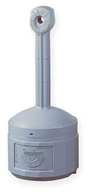 Justrite Butt Can, Pewter Gray, Capacity 4 Gallons - 26800