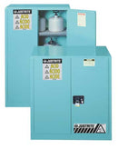 Justrite Safety Cabinet, Acid, 12 Gal., Manual, Blue - 891302