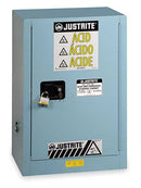 Justrite Safety Storage Cabinet, Blue, 12 Gal. - 891222