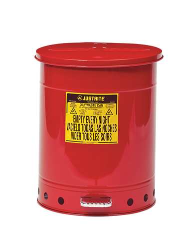 Justrite Can, Oily Waste, 14 G - 9500