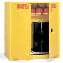 Securall V175 75 Gal. Ver. Self-Latch Standard 2-Door for Cabinet for Storing Flammables in Drums - Indoor Use Only