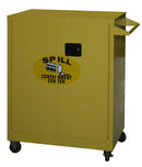 Securall SCC242 Counter High Mobile Cabinet w/ casters (2 rigid, 2 swivel) / Self-Latch Standard 2-Door for Spill Containment Cabinet