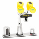 Speakman SEF-1814 Battery Operated Sensor Eyesaver Eyewash Faucet with 8 In. Deck Plate & Above Counter Mixer
