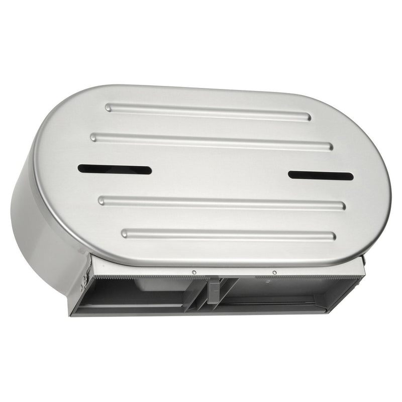 ASI 0040 Dual Surface Mounted Twin 9" Jumbo Roll Toilet Tissue Dispenser