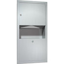 ASI 0462-AD-2 Paper Towel Dispenser & Waste Receptacle - Semi-Recessed