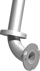 ASI 3701-18, 1 1/4" (18 x 1.25) O.D. Snap Flange, Straight Grab Bar, 18"