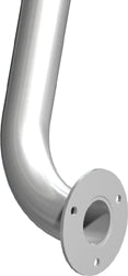ASI 3401-18P, 1 1/4" (18 x 1.25) O.D. Exposed Mounted, Straight Grab Bar, 18" Peened