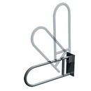ASI 3451, 1 1/4" O.D. (29 x 8.25 x 1.25) Exposed Mounted, Swing Up Grab Bar, Locks