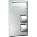 ASI 0484, Toilet Seat Cover & Paper Dispensers, Dual Access, Partition Mounted