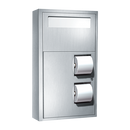 ASI 0486, Toilet Seat Cover & Toilet Paper Dispensers w/Collar for Surface Mounting