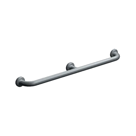 ASI 3502-48, 1 1/2" (48 x 1.5) O.D. Exposed Mounted, Straight Grab Bar w/ Intermediate Support- 48"