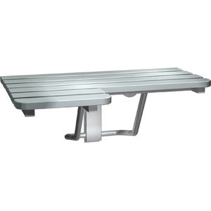 ASI 8208-L, Stainless Steel Commercial Folding Shower Seat, Left Hand