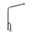 ASI 3833-RP (30 x 33 x 1.5) 1/2" O.D. Snap Flange, Wall to Floor, 30" x 33" w/Outrigger, Right, Peened