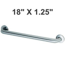 Bobrick B-5806x18 (18 x 1.25) Public Bathroom Grab Bar, Concealed Mounting, Snap Flange