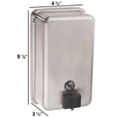 Bobrick B-2111 Commercial Soap Dispenser, Stainless Steel, Surface Mount